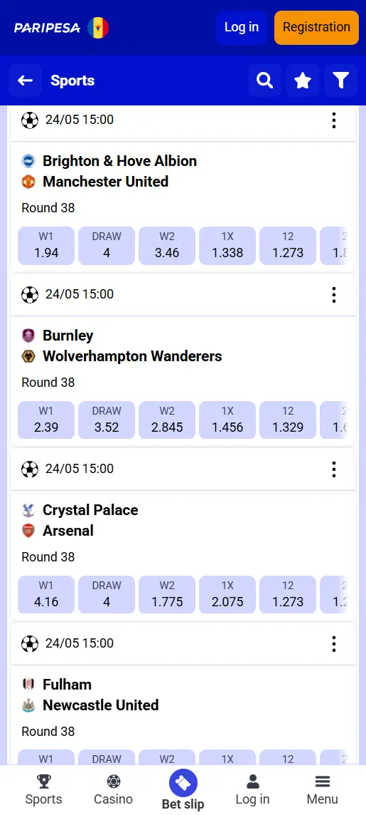 Paripesa screenshot 1